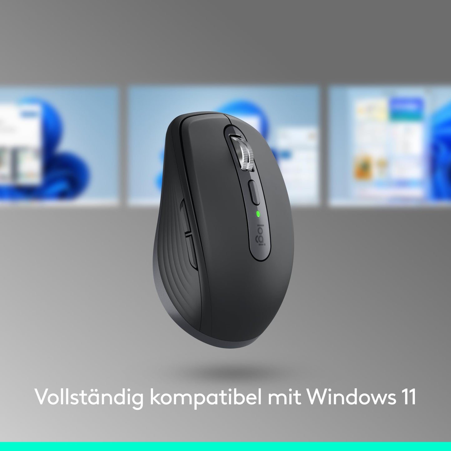 Logitech MX Anywhere 3S Compact Wireless Mouse, Fast Scrolling, 8K DPI Any-Surface Tracking, Quiet Clicks, Programmable Buttons, USB C, Bluetooth, Windows PC, Linux, Chrome, Mac - Graphite