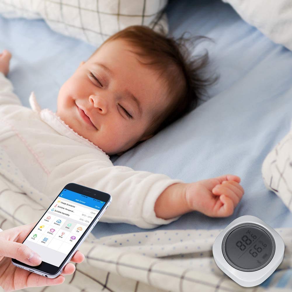 Inkbird IBS-TH1 Plus is a Bluetooth hygrometer thermometer greenhouse reptile data logger for Android IOS.