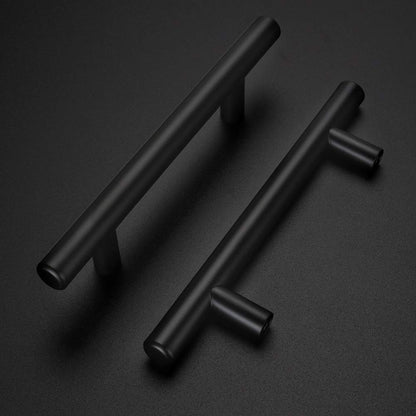 20 pieces of handles for kitchen cabinets Kitchen handles Black 160mm hole spacing Handles Black Furniture handles Cabinet handles Stainless steel Kitchen door handles Kitchen