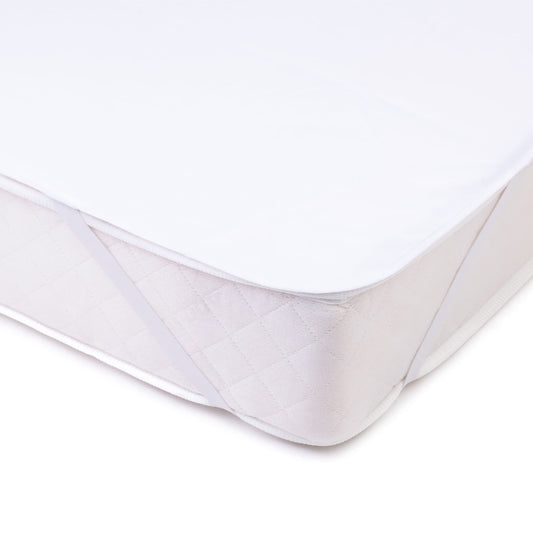 Amago - Mattress protector, Front: 100% cotton, Back: PU membrane, 180 x 200 cm - White