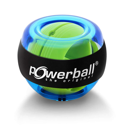 Powerball Basic, gyroscope hand exerciser, transparent-blue, the original by Kernpower