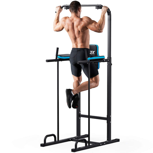 JX FITNESS Power Tower Multifunctional Dip Station Fitness Training Equipment for Pull-up Bar, Push-ups, Abdominal Training