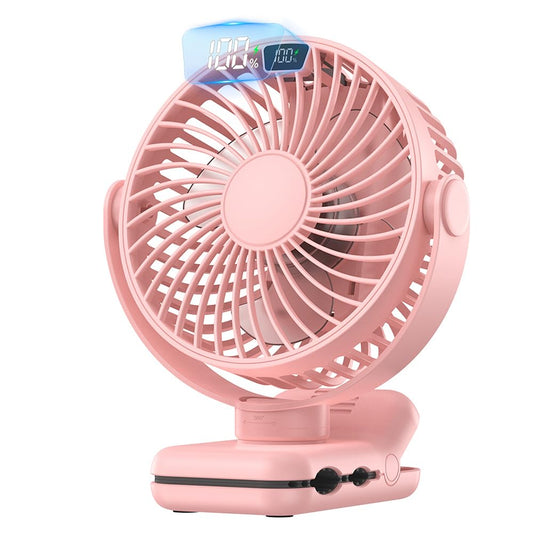 TOPK 5000mAh Clip Fan, Rechargeable Ultra Quiet Clamp Fan with 720° Rotation, Personal Portable Desk Fan for Office Home Lounge Outdoor