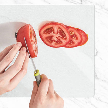 Acrylic cutting board with counter lip, non-slip transparent kitchen accessory, cutting mats (45*60cm)
