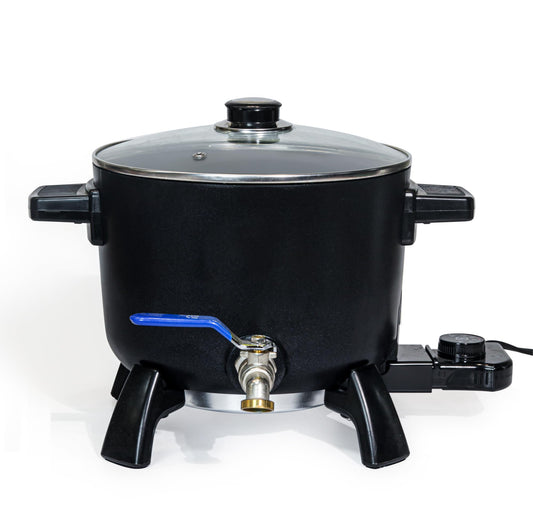 JULWHISPER Wax Melting Pot, 6L temperature resistant large wax melting pot with spout for easy pouring, wax melter with non-stick coating for candle and soap making.