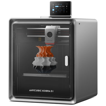 Anycubic Kobra S1 3D printer, 600mm/s high-speed printing, Built-in camera AI surveillance, 320°C hotend with removable nozzle, CoreXY structure, Print size 250 x 250 x 250 mm