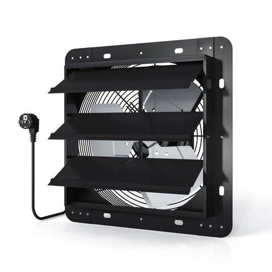 Aygrochy 250mm intake and exhaust fan, Industrial wall fan 1360m³/h, Ventilation and cooling for greenhouses, garages, lofts, and kitchens.