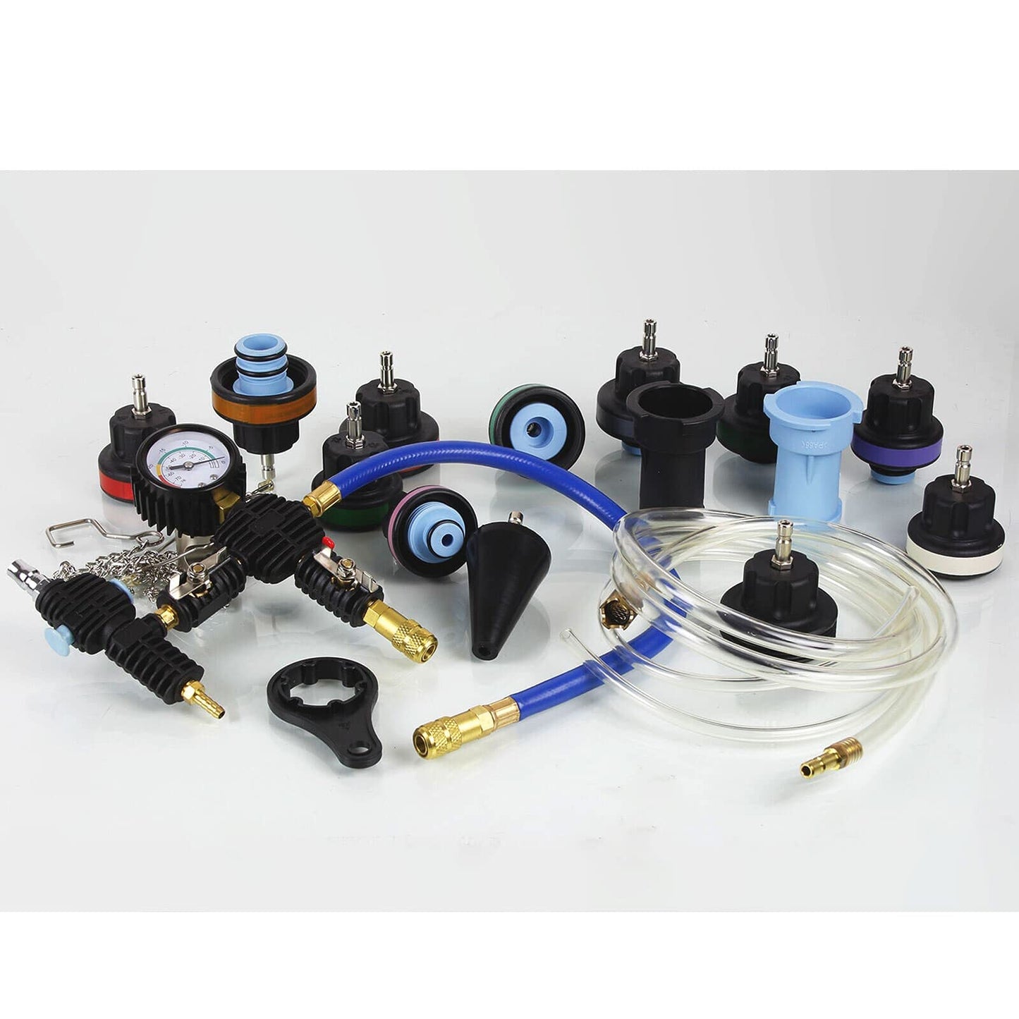 BandelOne includes cooling system filling tool, bleeding tool, pressure tester, pressure testing adapter, and 28 pieces in total.