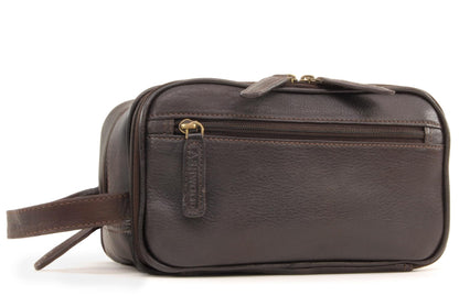 ASHWOOD - Leather - Laundry Bag/Shaving Bag Chelsea - Brown