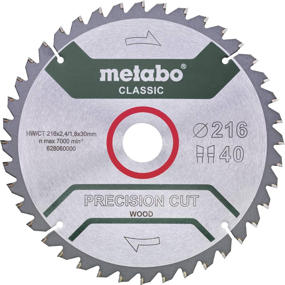 Metabo GmbH 628652000 PrecisionCutClassic 216x30 40WZ 5Degree neg/B