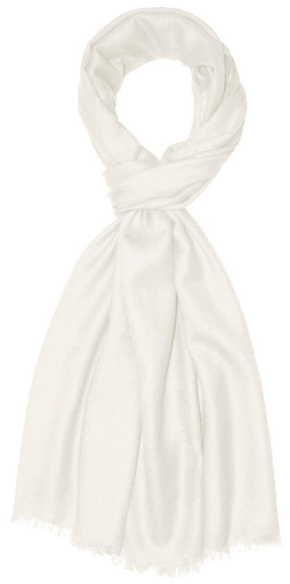 Lorenzo Cana pashmina women's scarf shawl beige white, 100% cashmere, soft and cozy cashmere scarf, cashmere shawl, thin cashmere pashmina. 7829688