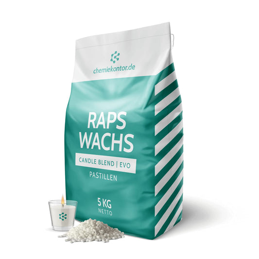 Rapeseed Wax Candle Blend EVO | 100% natural | Premium quality | perfect for candle making | paraffin-free | soot-free burn (5 kg)