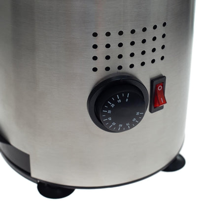 Allpax cocoa dispenser, stainless steel beverage dispenser with tap, hot beverage dispenser for hot chocolate and mulled wine, 3 l capacity, up to 90°C, 1200 W, silver