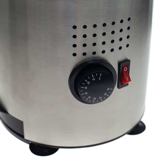 Allpax cocoa dispenser, stainless steel beverage dispenser with tap, hot beverage dispenser for hot chocolate and mulled wine, 3 l capacity, up to 90°C, 1200 W, silver