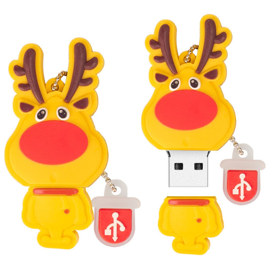 LEIZHAN USB Flash Drive 5 Pack 16GB Memory Stick Santa Claus Reindeer Cute Christmas Series Gift for Students and Kids