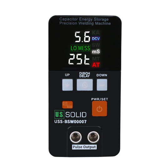 U.S. Solid USS-BSW07 Battery Spot Welder 21 KW 3500A Capacitor Energy Storage Pulse Welding Machine, Mini portable spot welding machines for 18650, LiFePO4 lithium battery pack construction.