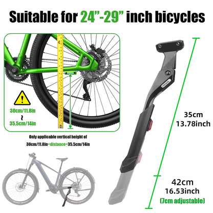 RBRL bike stand with 40 mm hole spacing, Adjustable bike stand made of aluminum alloy, Durable and non-slip, suitable for 24-29 inch MTB, Ebike, Extra stable up to 45 kg load.