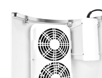 ISO TRADE Nail Dryer with 3 Fans and 2 Dust Bags, White 8887