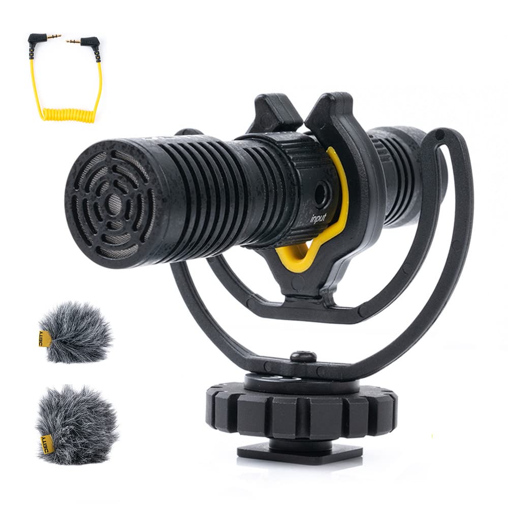 Deity V-Mic D4 Duo dual-capsule microphone - portable on-camera mic for interviews, vlogs - compatible with pocket cameras, DSLR, smartphones