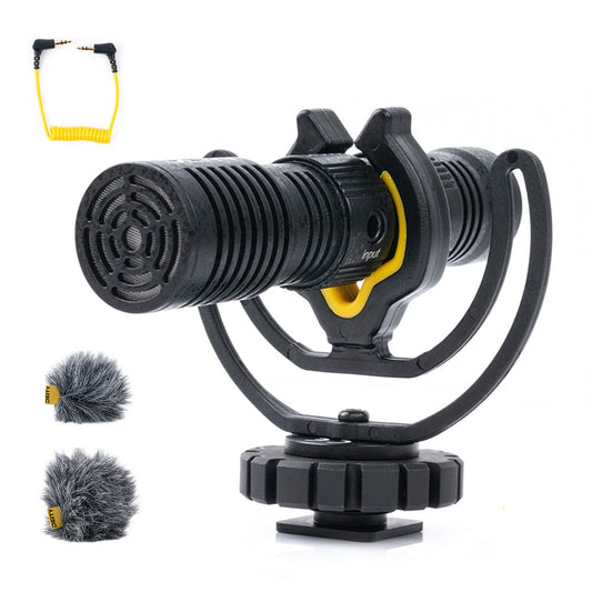Deity V-Mic D4 Duo dual-capsule microphone - portable on-camera mic for interviews, vlogs - compatible with pocket cameras, DSLR, smartphones