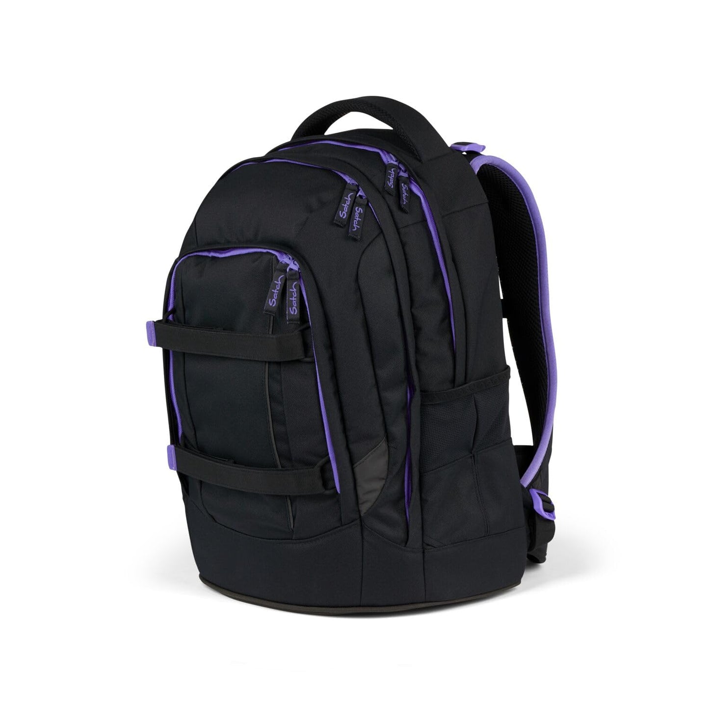 Satch Pack school backpack set 3-piece including pencil case and gym bag (Purple Phantom)