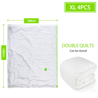 Opaza XXL Vacuum Bags for Comforters, 4-pack Extra Large [130 x 100 cm] Vacuum Bags for Clothing, Jumbo Extra Large Vacuum Bags (4 pieces)