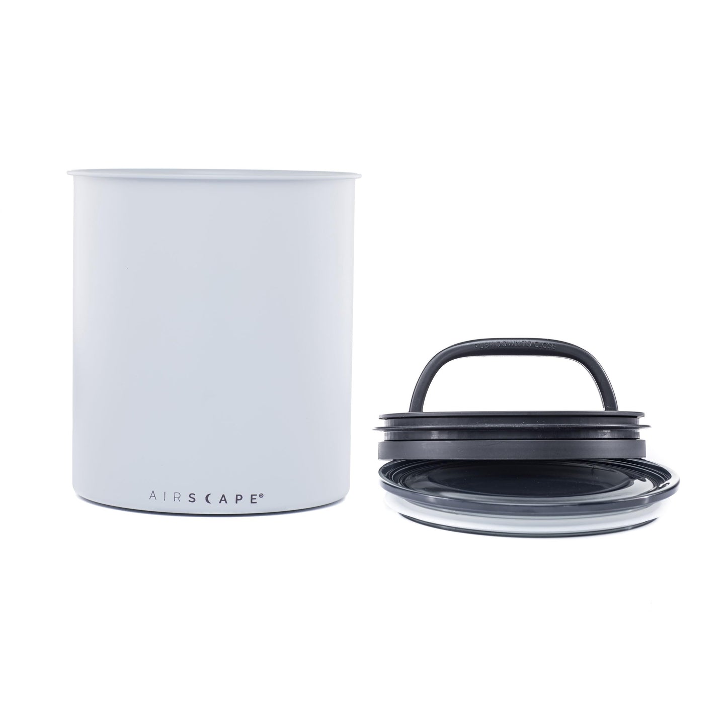 Airscape Coffee Storage Canister (2.5 lbs dry beans) - Large kilogram-sized container, patented airtight lid pushes out air to preserve food freshness (gray)