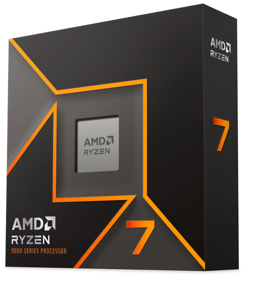 AMD Ryzen 7 9700X processor (8 cores/16 threads) 65W TDP, AM5 socket, 40MB cache, Up to 5.5 GHz max boost frequency, No cooler
