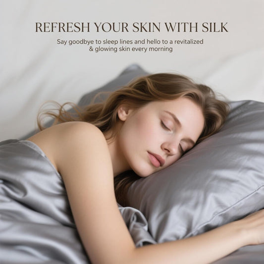 Ravmix silk pillowcases for hair and skin, with hidden zipper, both sides silk