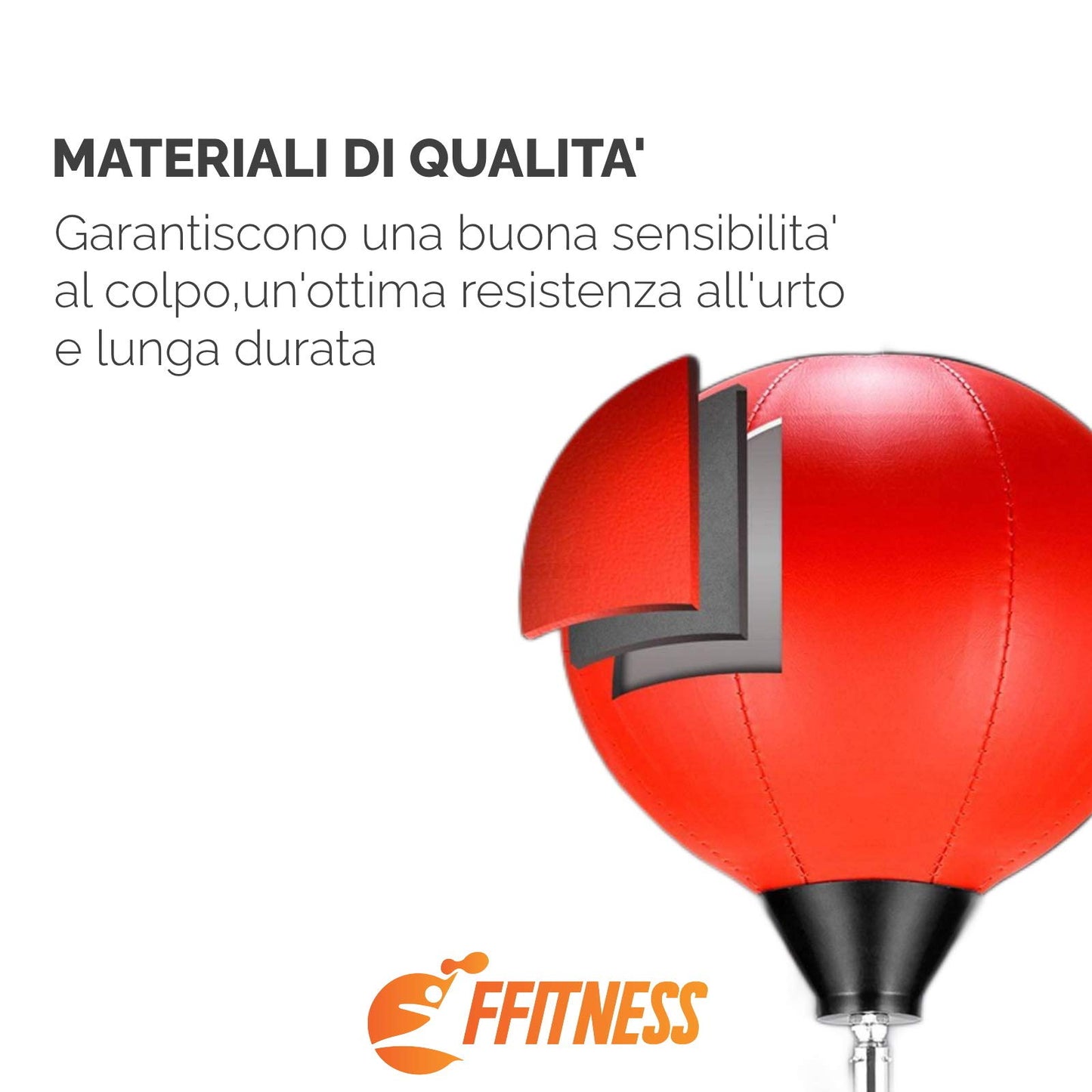 Kids' fitness punching ball with removable base and adjustable pole | Boxing bag for training