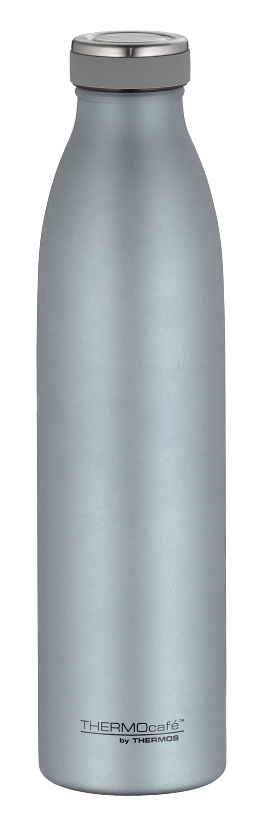 THERMOcafé by THERMOS TC BOTTLE ice blue mat 0.75L, stainless steel insulated bottle, carbonation resistant, 12h hot 24h cold, leak-proof, for school, on-the-go & office