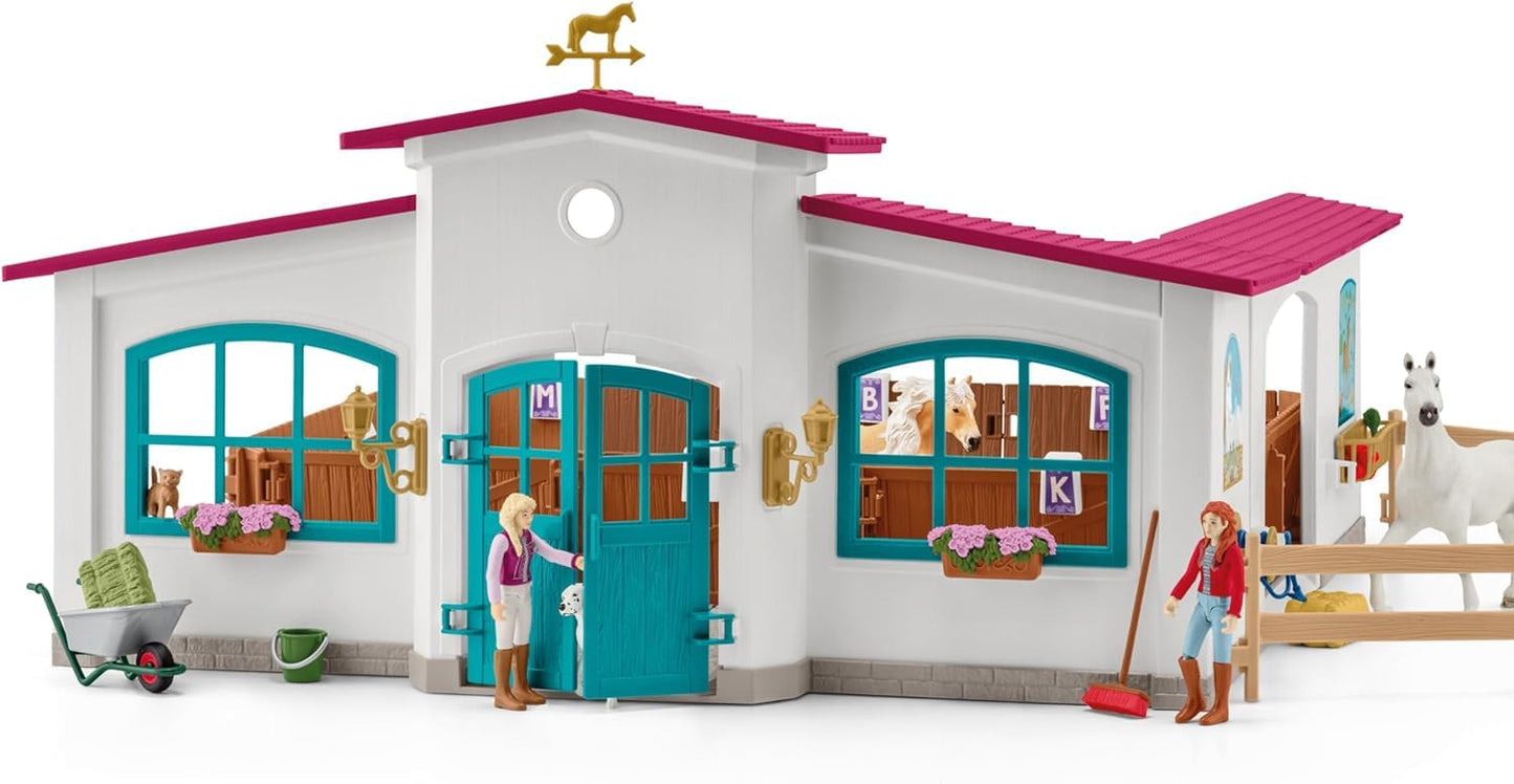 Sneak Horse Club | Riding Arena Peppertree 42639 | with obstacles, paddock, and lots of accessories | great gift for girls and boys | horse toy for kids aged 5 and up | set of 179 pieces