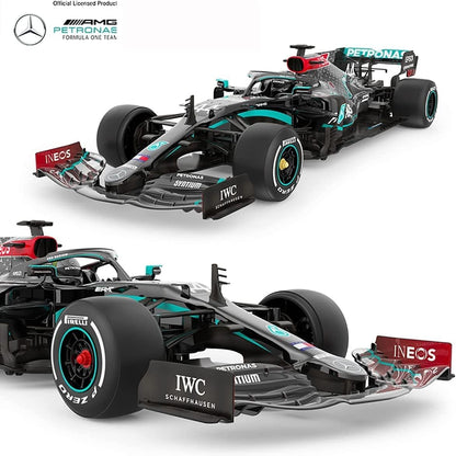 Mercedes F1 RC Car RASTAR 1/12 Mercedes AMG F1 W11 EQ Performance 2.4GHz Remote Control Car Officially Licensed Mercedes Benz Racing Toy Model Car for Kids Adults - Black
