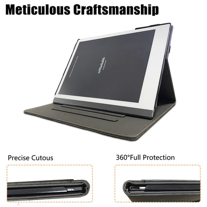 Cover for Remarkable 2 Digital Paper Tablet 10.3 Inch (2020 released) - New updated design Cover for Remarkable 2 10.3 Inch Digital Paper with Pencil Holder Version, Black
