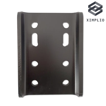 XIMPLIO Universal Adapter Plate Adjustment Ball Height Ball Adjustment Plate with ABE for Trailer Hitch Trailer Coupling AHK Screw-on Plate 2-Hole 90mm / 4-Hole 83x56mm (with Screws 4xM12)