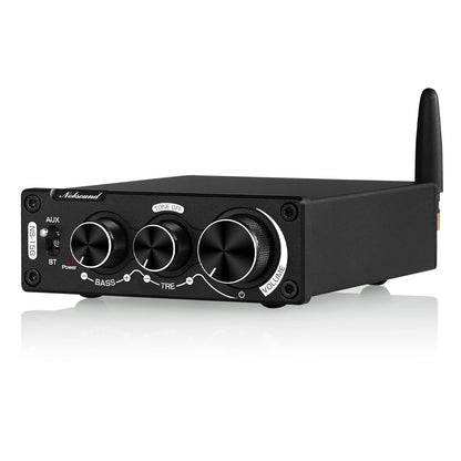 Nobsound 200W Mini Bluetooth Digital Amplifier HiFi Stereo Amp with Bass and Treble Control for Home Speakers