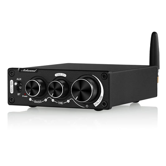 Nobsound 200W Mini Bluetooth Digital Amplifier HiFi Stereo Amp with Bass and Treble Control for Home Speakers