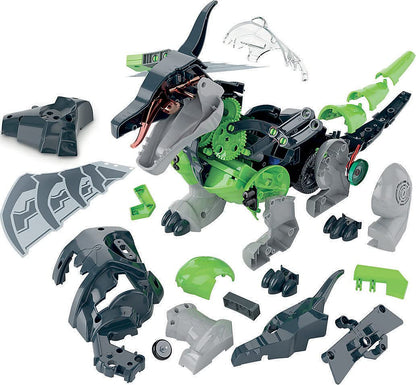 Clementoni Galileo Robotics - Mecha Dragon, dragon robot model kit, 3 motors, sensors & app control, electronic toy for kids ages 8 and up 59215