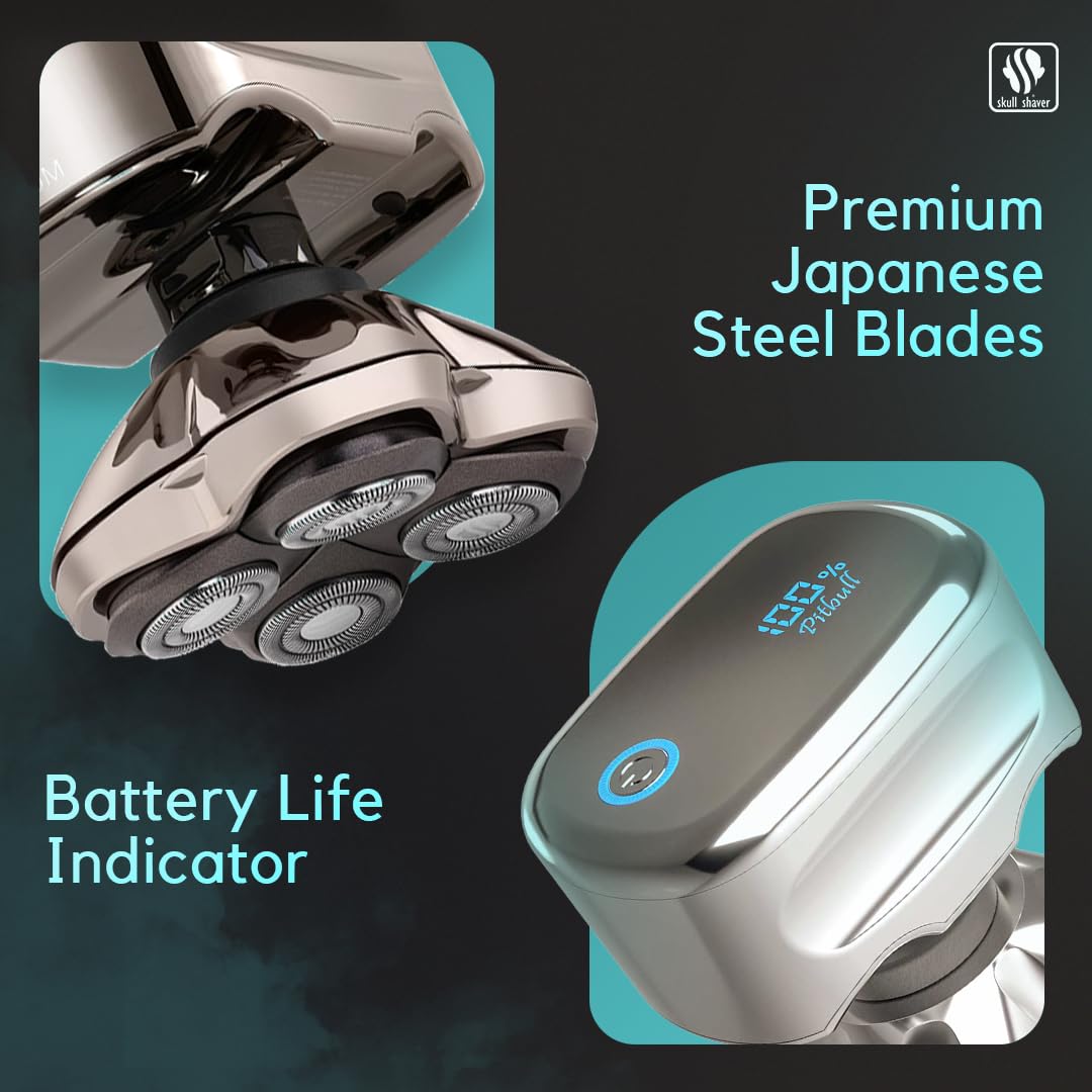 Pitbull Platinum PRO + CR3 - best gift for your man, electric razor for men with an extra CR3 blade.