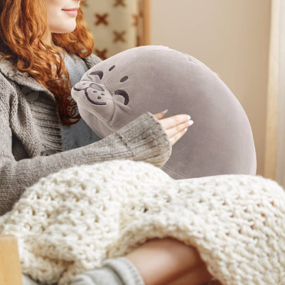 Seal plush toy 40cm, Seal stuffed animal cushion, Soft cushion doll for children girlfriend, cute fluffy stuffed animal, filled plush plush toy decorative cushion plush toy gifts