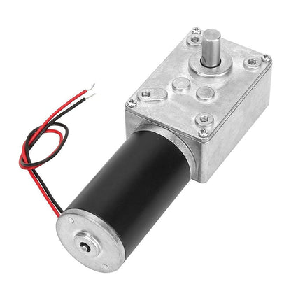 12V 20RPM DC worm gear motor 67kg.cm 31mm High torque Self-locking motor Reversed Mini Turbine Gearmotor for DIY robots Rotary table Door lock Curtain Machine