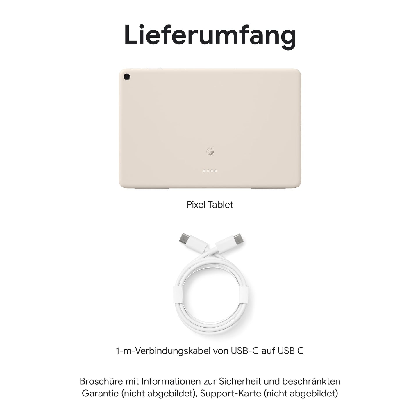 Google Pixel Tablet - Android tablet with 11" display and long-lasting battery life - 8GB RAM - 256GB storage - Porcelain