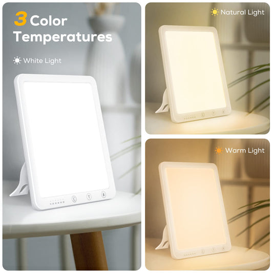 Daylight lamp, Daylight lamp 10000 Lux Daylight, LED sunlight Daylight lamp with stepless dimmer, UV-free full spectrum lamp, Sunlight lamp