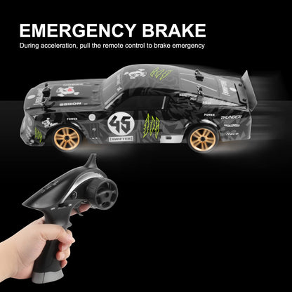 Goolsky RC Drift Car 1/18 2.4GHz 4WD 30km/h Motor RC180 Strong Magnetic RTR High Speed Rechargeable Environmentally Friendly RC Racing Car Remote Controlled Gift for Kids. 1 Battery
