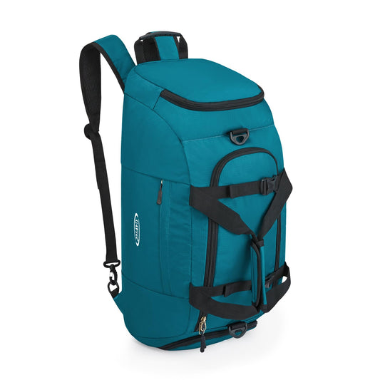G4Free 40L foldable 3-way travel duffle sports bag with shoe compartment for men and women. Perfect for sports, fitness, gym, and vacation.