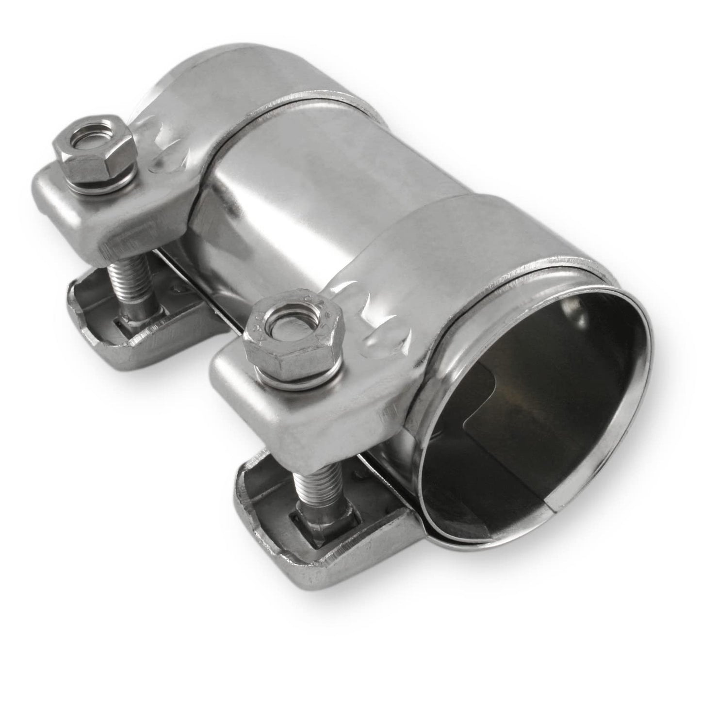 Exhaust clamp pipe connector double clamp exhaust system (steel galvanized, ø 43mm | length: 125mm)