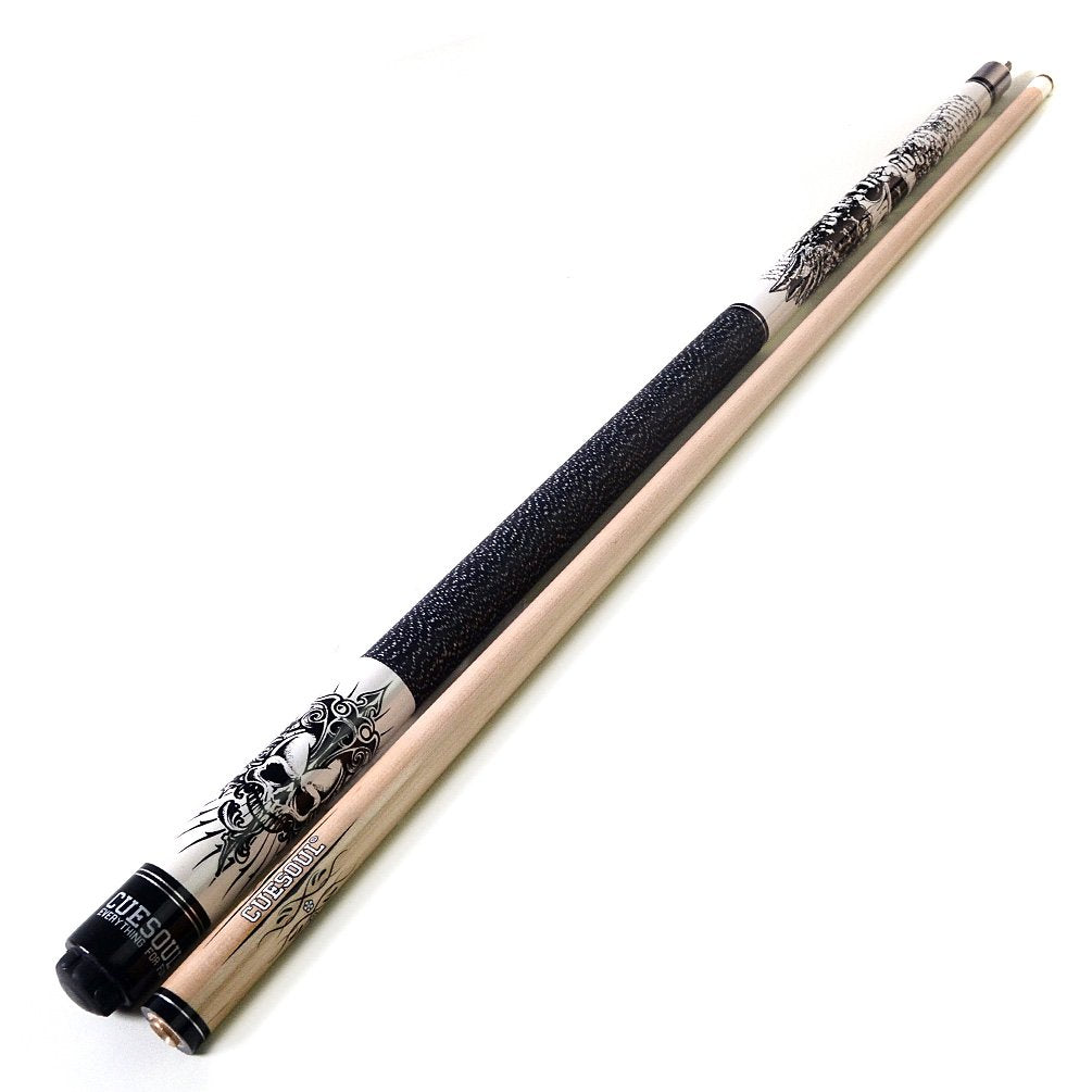 CUESOUL Rockin Series 57" 21oz Maple Pool Cue Set with Joint Protectors and Cue Towel (G407)