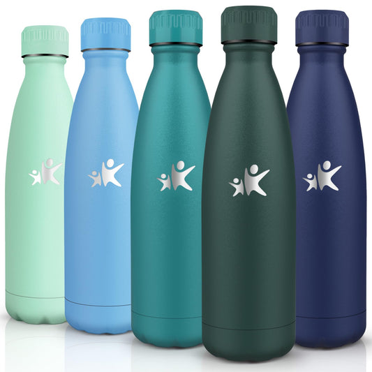 HoneyHolly Stainless Steel Water Bottle - 750ml - Thermos Bottle, BPA-Free, Sports Water Bottle - Leakproof, Water Bottle Suitable for Carbonated Drinks, Thermos Flask for Fitness, Gym, Bike