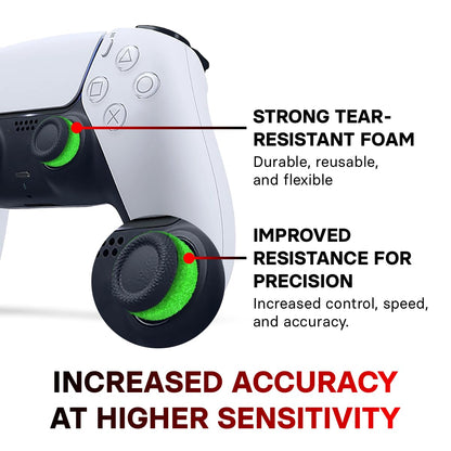 ProFPS PS5 Accessories / PS4 Accessories - 6X Precision Rings & 2X Mixed PS5 Sticks (Duo Pack) - Enhance Aim Assist & Thumbstick Movement with PS5 Controller Accessories - PS5 Accessories & PlayStation Accessories