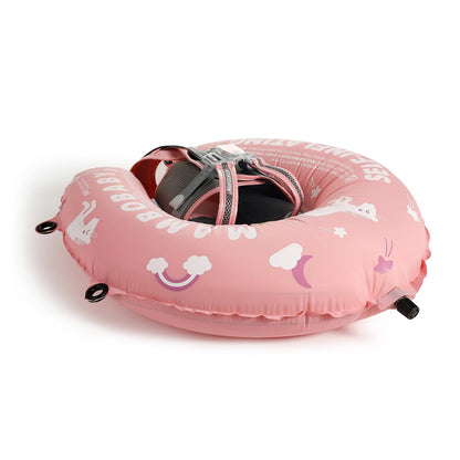 HECCEI Baby Swim Ring, Mambobaby Automatic Inflatable Baby Swim Aid Swim Ring Compact Foldable Design Swim Ring Perfect Swim Trainer for Children 3 to 24 Months